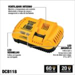 CARREGADOR RAPIDO 20V/60 V LI-ION 127V DCB118 (DEWALT) - Imagem 5