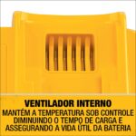 CARREGADOR RAPIDO 20V/60 V LI-ION 127V DCB118 (DEWALT) - Imagem 4