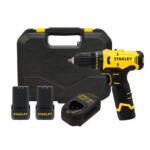 PARAFUSADEIRA FURADEIRA IMPACTO 3/8" 10MM 12V ION LI C/ BAT C/ CARREG SCH10D2K (STANLEY)
