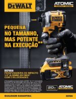 Parafusadeira De Impacto 1/4'' Atomic Brushless DEWALT DCF850B-B3 - Imagem 6