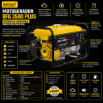 MOTOGERADOR BFG 3500 PLUS C/ PARTIDA MANUAL (BUFFALO) - Imagem 3