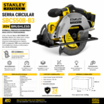 SERRA CIRCULAR 7.1/4 20V S/BAT S/CARREG SBC550B-B3 (STANLEY) - Imagem 2