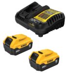 KIT 2 BATERIAS 5AH 20V C/CARREGADOR + BOLSA DCB205C2K (DEWALT) - Imagem 2