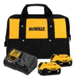 KIT 2 BATERIAS 5AH 20V C/CARREGADOR + BOLSA DCB205C2K (DEWALT)