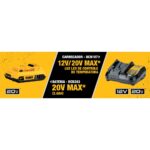 KIT PARAFUSADEIRA/FURADEIRA IMPACTO 1/2 POL 20V BRUSHLESS + PARAFUSADEIRA DE IMPACTO 1/4 POL + 02 BATERIAS 2,0AH + CARREGADOR BIVOLT E BOLSA DCK276D2-BR (DEWALT) - Imagem 4