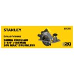 SERRA CIRCULAR 7.1/4" 20V C/BAT C/CARREG (185MM) SBC550M1K-BR  (STANLEY) - Imagem 5