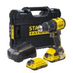 PARAFUSADEIRA / FURADEIRA DE IMPACTO 1/2" (13MM) ION DE LITIO 20V MAX* BRUSHLESS + BATERIAS + CARREGADOR + MALETA PROSTACK SBD716D2T (STANLEY)