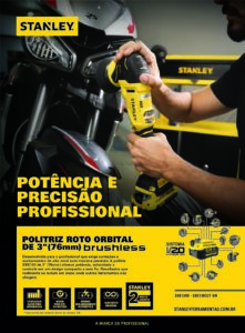 POLITRIZ ROTO ORBITAL 3" A BATERIA 20V MAX BRUSHLESS S/BAT SBE130B (STANLEY) - Imagem 5