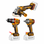COMBO PARAFUSADEIRA + ESMERILHADEIRA + MARTELETE BL A BATERIA 20V (INGCO) CKLI202598-9 - Imagem 2