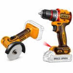 COMBO PARAFUSADEIRA + MINI ESMERILHADEIRA BL 3" A BATERIA 20V (INGCO) CKLI20766-9 - Imagem 2