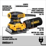 LIXADEIRA ELETRICA ORBITAL 220V 1 /4" DE FOLHA DWE6411-B2 (DEWALT) - Imagem 5