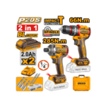 COMBO 2X PARAFUSADEIRA DE IMPACTO 20V (INGCO) CKLI20277-9