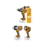 COMBO PARAFUSADEIRA + CHAVE DE IMPACTO + LANTERNA BL 3/4" A BATERIA 20V (INGCO) COSLI250882-9 - Imagem 2