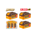 KIT COM 3 BATERIAS ION-LITIO 4.0AH 20V LINHA P20S (INGCO) COSLI251296