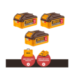 KIT COM 3 BATERIAS ION-LITIO 4.0AH 20V LINHA P20S (INGCO) COSLI251296 - Imagem 3