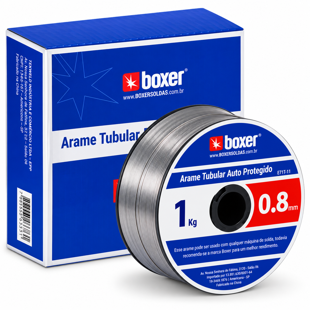 ChatGPT Image 5 de set. de 2026, 09_05_50 ARAME MIG AUTO PROTEGIDO E71T-11 0,8MM 1KG (BOXER) - Imagem 1